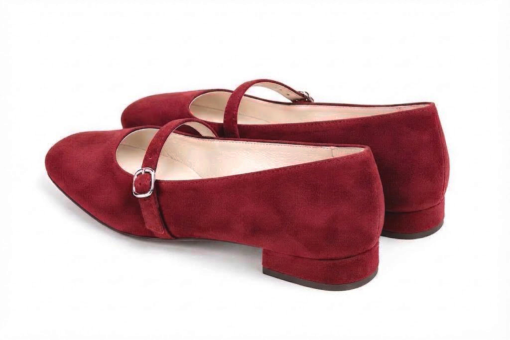 Women's   ballet flats with  and  - Rear view